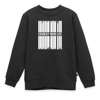 Maman croustillante - Sweat Premium enfant bio - noir - Devant - AI Model Kid Female (0cm)