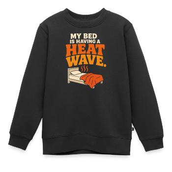 Menopause Night Sweats Hitzewallung Humor Geschenk - Kinder Premium Organic Sweatshirt - Schwarz - Vorne - AI Model Kid Female (0cm)