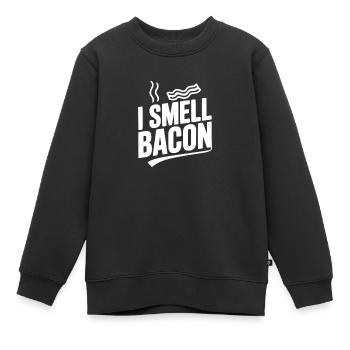 Ich rieche Speck - Kinder Premium Organic Sweatshirt - Schwarz - Vorne - AI Model Kid Female (0cm)