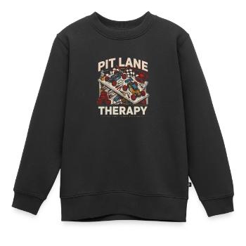 Thérapie de la voie des stands – Atelier de voitures RC - Sweat Premium enfant bio - noir - Devant - AI Model Kid Female (0cm)