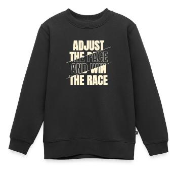 Funny XC Running Runner Gifts Unique Edition - Kinder Premium Organic Sweatshirt - Schwarz - Vorne - AI Model Kid Female (0cm)