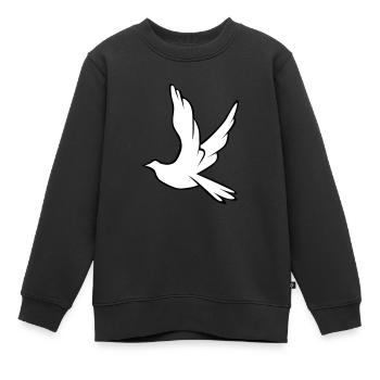 Colombe de la paix la liberté de la paix - Sweat Premium enfant bio - noir - Devant - AI Model Kid Female (0cm)