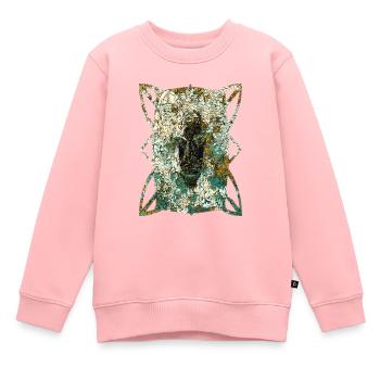 Masques africains (2) - Sweat Premium enfant bio - rose - Devant - AI Model Kid Female (0cm)
