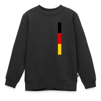 Allemagne Drapeau Allemagne Drapeau Allemand Allemand - Sweat Premium enfant bio - noir - Devant - AI Model Kid Female (0cm)