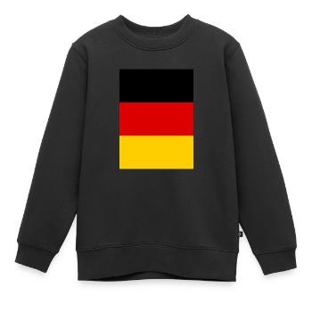 Allemagne Drapeau Allemagne Drapeau Allemand Allemand - Sweat Premium enfant bio - noir - Devant - AI Model Kid Female (0cm)
