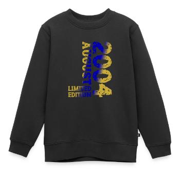 2004 August Limited Edition 19. Geburtstag Outfit - Kinder Premium Organic Sweatshirt - Schwarz - Vorne - AI Model Kid Female (0cm)