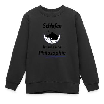 Schlafen - Kinder Premium Organic Sweatshirt - Schwarz - Vorne - AI Model Kid Female (0cm)