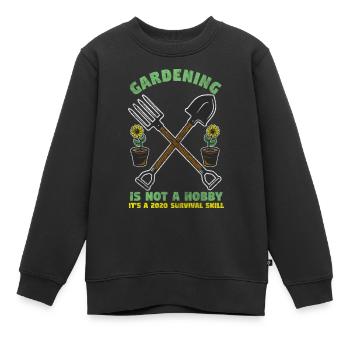 Gärtner Gärtnern Rechen - Kinder Premium Organic Sweatshirt - Schwarz - Vorne - AI Model Kid Female (0cm)