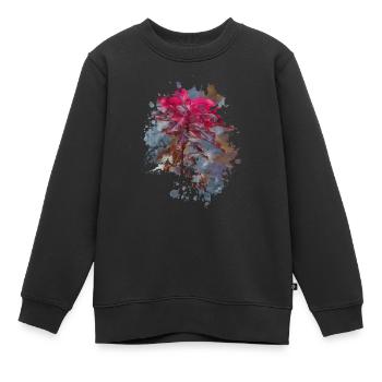 Herbst - Kinder Premium Organic Sweatshirt - Schwarz - Vorne - AI Model Kid Female (0cm)