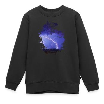 Blitz - Kinder Premium Organic Sweatshirt - Schwarz - Vorne - AI Model Kid Female (0cm)