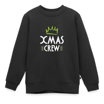 Xmas Crew - Kinder Premium Organic Sweatshirt - Schwarz - Vorne - AI Model Kid Female (0cm)