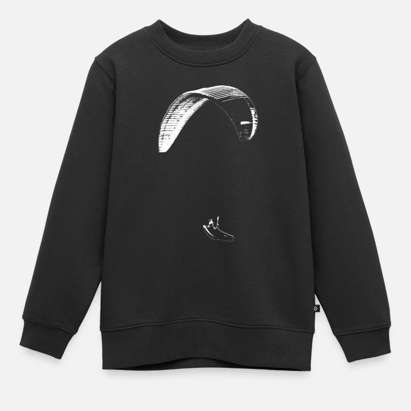 Gleitschirm Advance CP - Kinder Premium Organic Sweatshirt - Schwarz