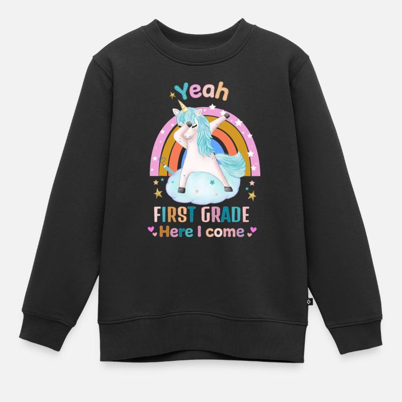 École Première année - Sweat Premium enfant bio - noir