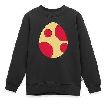Dinosaurier Ei - Kinder Premium Organic Sweatshirt - Schwarz - Vorne - AI Model Kid Female (0cm)