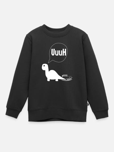 Dino Pups - Kinder Premium Organic Sweatshirt - Schwarz