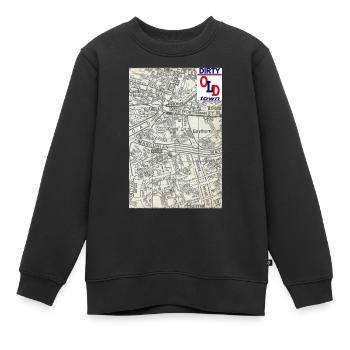 St Coronation - Sweat Premium enfant bio - noir - Devant - AI Model Kid Female (0cm)