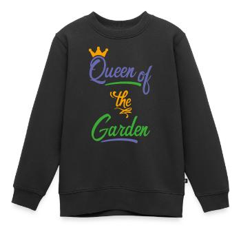 jardin - Sweat Premium enfant bio - noir - Devant - AI Model Kid Female (0cm)