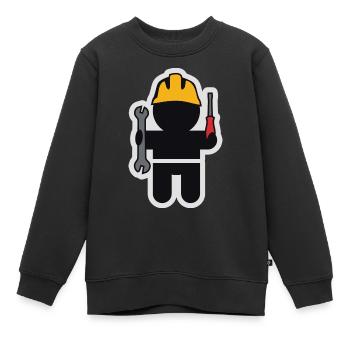 Berufbekleidung und Accessoires: der Schlosser - Kinder Premium Organic Sweatshirt - Schwarz - Vorne - AI Model Kid Female (0cm)