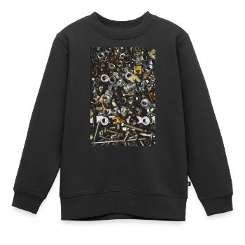 Schrauben - Kinder Premium Organic Sweatshirt - Schwarz - Vorne - AI Model Kid Female (0cm)