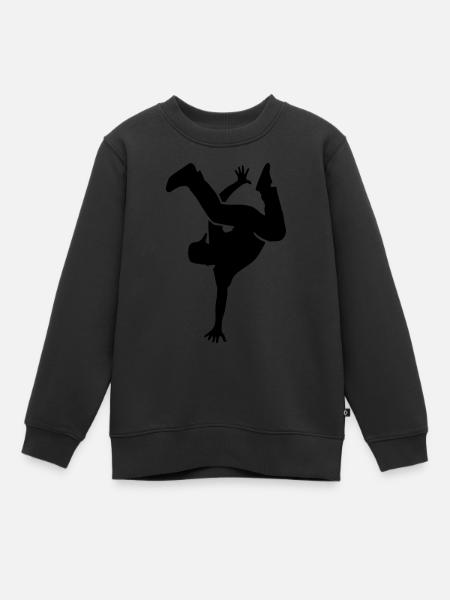 Breakdance - Sweat Premium enfant bio - noir