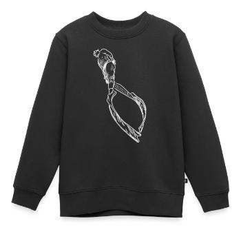 Apnoe 001 white - Kinder Premium Organic Sweatshirt - Schwarz - Vorne - AI Model Kid Female (0cm)