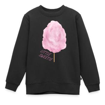 Rosa Zuckerwatte Süßigkeit auf dem Rummel - Kinder Premium Organic Sweatshirt - Schwarz - Vorne - AI Model Kid Female (0cm)