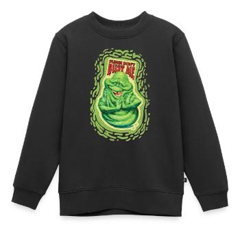Ghostbusters Please Don't Bust Me Slimer - Kinder Premium Organic Sweatshirt - Schwarz - Vorne - AI Model Kid Female (0cm)