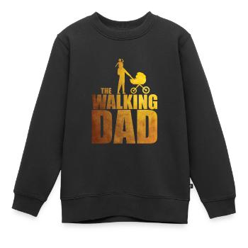 The walking dad - Kinder Premium Organic Sweatshirt - Schwarz - Vorne - AI Model Kid Female (0cm)
