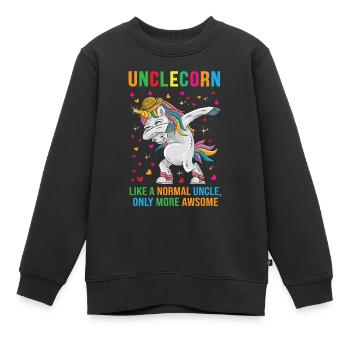 UNCLECORN Pretty Cute Fantasy Cadeau - Sweat Premium enfant bio - noir - Devant - AI Model Kid Female (0cm)