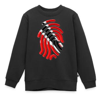 Trinidad-Flagge - Kinder Premium Organic Sweatshirt - Schwarz - Vorne - AI Model Kid Female (0cm)