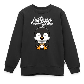 Nur noch ein Spiel! Nur noch ein Spiel Gamer spiel - Kinder Premium Organic Sweatshirt - Schwarz - Vorne - AI Model Kid Female (0cm)