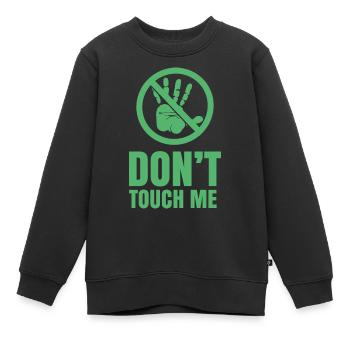 Ne me touche pas Ne touche pas Les Mains Chemin Drôle - Sweat Premium enfant bio - noir - Devant - AI Model Kid Female (0cm)