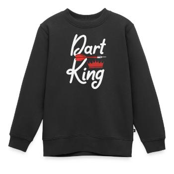 Darts Darts Darts Player - Kids Premium Organic Sweatshirt - black - Front - AI Model Kid Female (0cm)