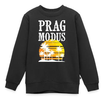 Prag Modus - Kinder Premium Organic Sweatshirt - Schwarz - Vorne - AI Model Kid Female (0cm)