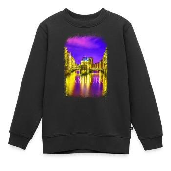 Hansestadt Hamburg - Kinder Premium Organic Sweatshirt - Schwarz - Vorne - AI Model Kid Female (0cm)