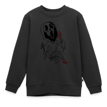 Call me maybe - Kinder Premium Organic Sweatshirt - Schwarz - Vorne - AI Model Kid Female (0cm)