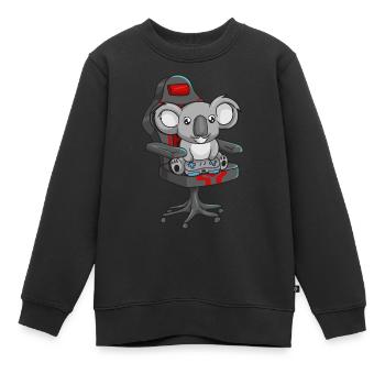 Koala Gaming Stuhl - Kinder Premium Organic Sweatshirt - Schwarz - Vorne - AI Model Kid Female (0cm)