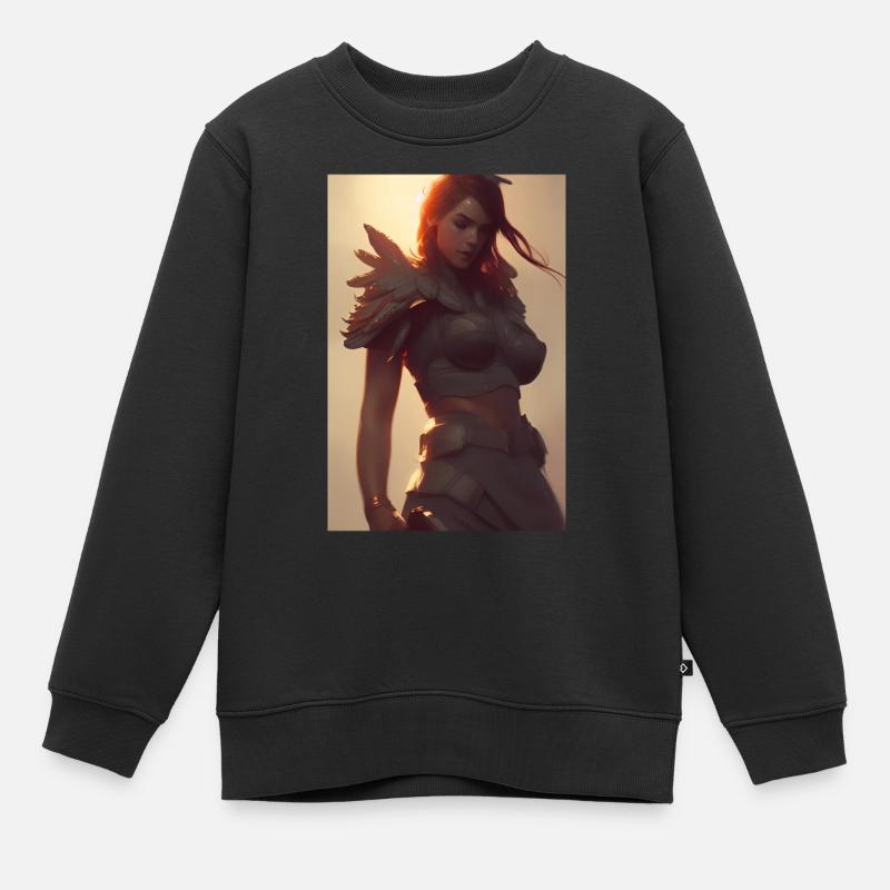 Valkyrie 4 - Sweat Premium enfant bio - noir