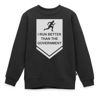 mieux fonctionner que le gouvernement - Sweat Premium enfant bio - noir - Devant - AI Model Kid Female (0cm)