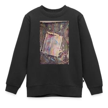 Brief - Kinder Premium Organic Sweatshirt - Schwarz - Vorne - AI Model Kid Female (0cm)