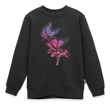 Monarch Butterfly Sketch Graphic Butterfly Lovers - Sweat Premium enfant bio - noir - Devant - AI Model Kid Female (0cm)