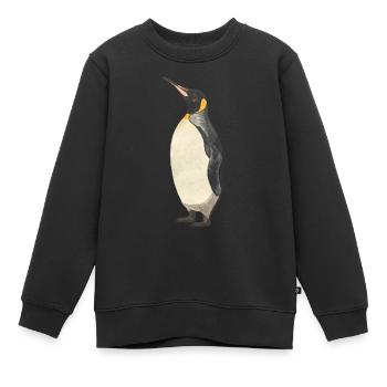 Manchot empereur Manchot - Sweat Premium enfant bio - noir - Devant - AI Model Kid Female (0cm)