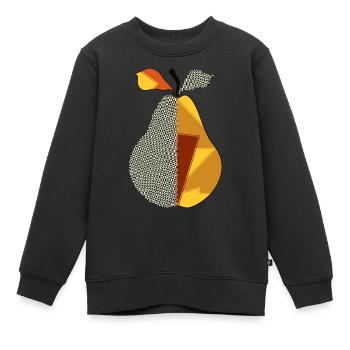 Poire - Sweat Premium enfant bio - noir - Devant - AI Model Kid Female (0cm)