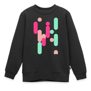 Necta 2 - Sweat Premium enfant bio - noir - Devant - AI Model Kid Female (0cm)