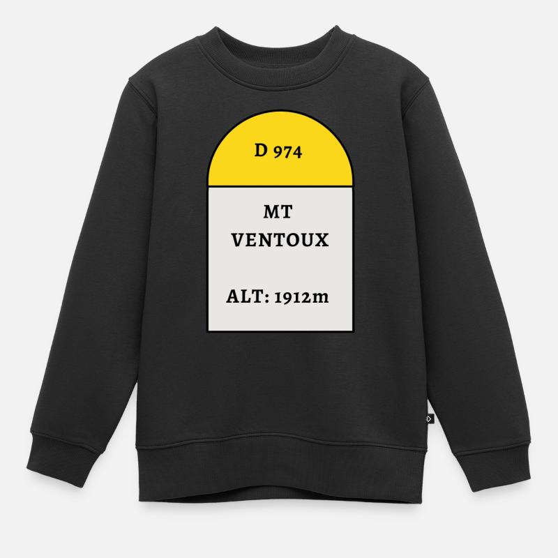 Mont Ventoux - Sweat Premium enfant bio - noir