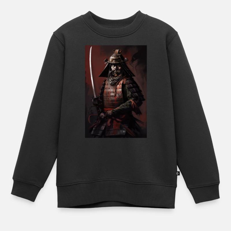 Samurai Japan - Kinder Premium Organic Sweatshirt - Schwarz