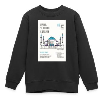 Istanbul - Kinder Premium Organic Sweatshirt - Schwarz - Vorne - AI Model Kid Female (0cm)