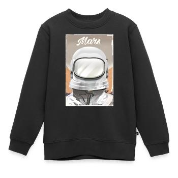 Mars Explorer Astronaut - Kinder Premium Organic Sweatshirt - Schwarz - Vorne - AI Model Kid Female (0cm)