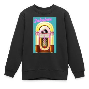 1950er Jukebox - Kinder Premium Organic Sweatshirt - Schwarz - Vorne - AI Model Kid Female (0cm)