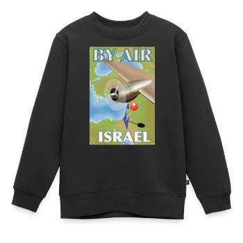 Par Air Israel Affiche de voyage - Sweat Premium enfant bio - noir - Devant - AI Model Kid Female (0cm)